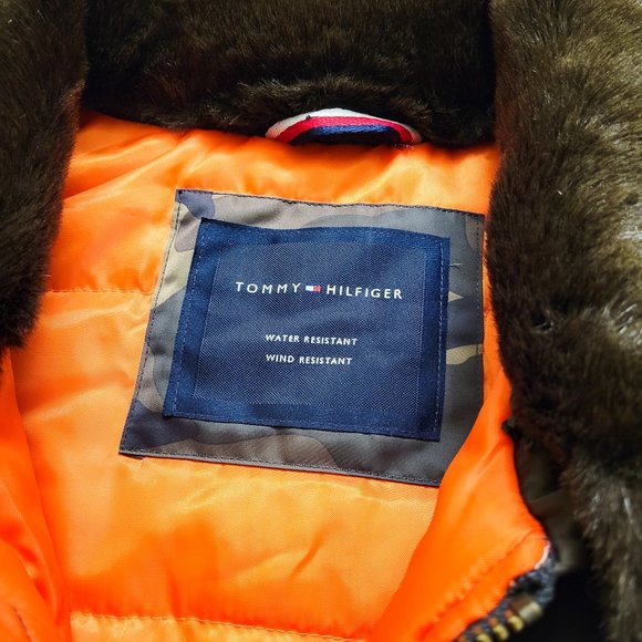 Tommy Hilfiger Camo Military Bomber Jacket 2XL - Picture 10 of 12